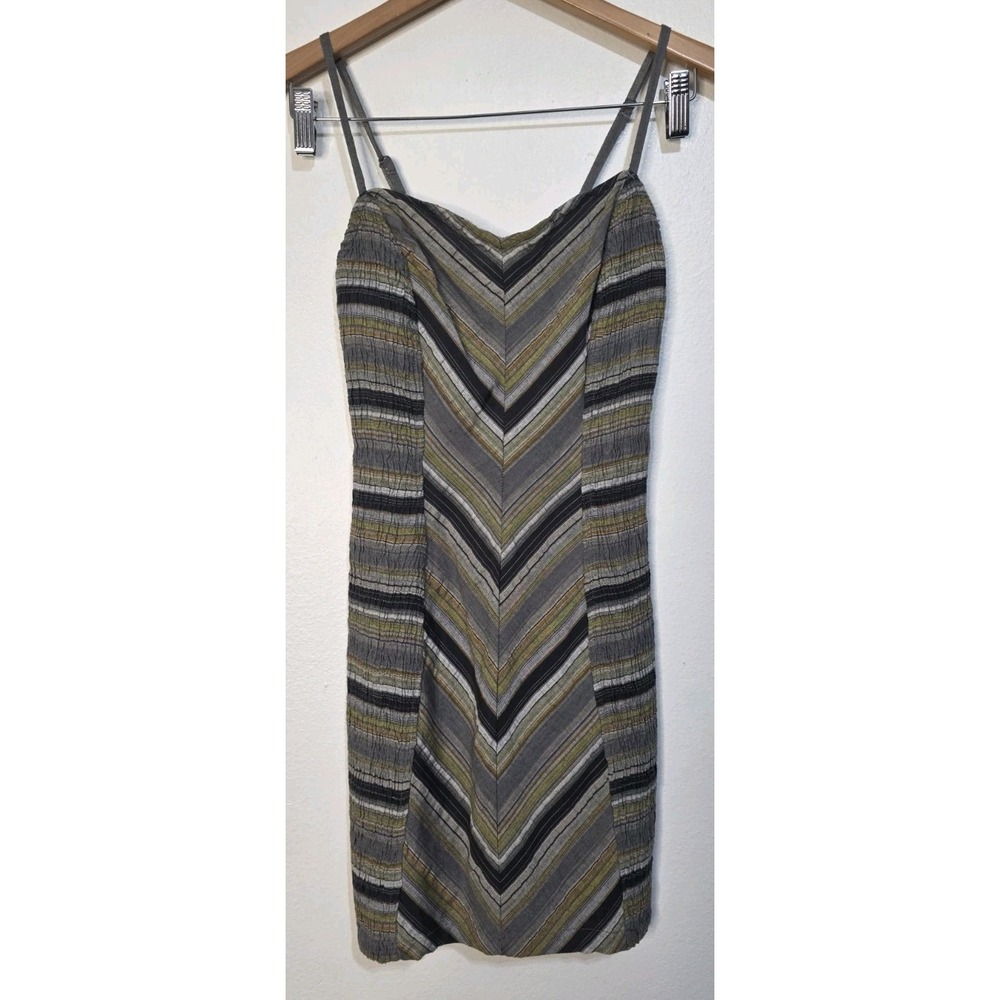 Billabong‎ Mini Dress Stripe Spaghetti Strap Adjustable Women S Surf Beach Cali